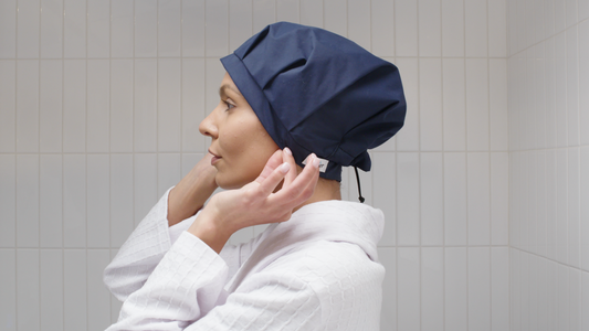 How to Put on a Skipper Shower Cap